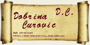 Dobrina Čurović vizit kartica